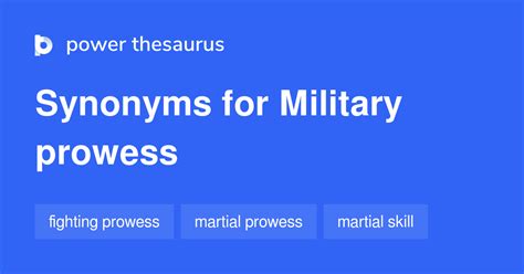 synonym for prowess|military prowess synonym.